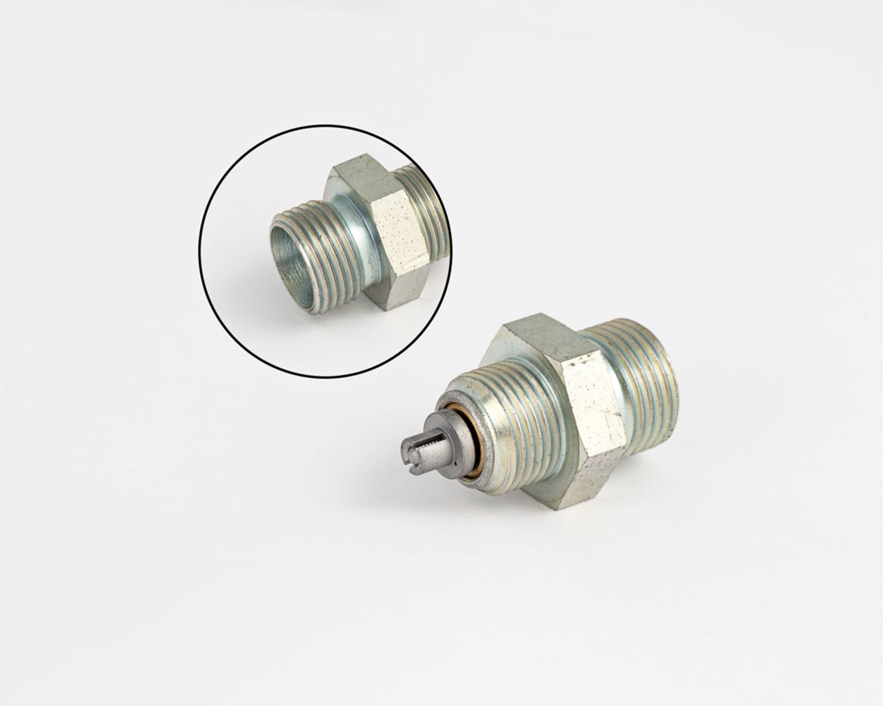 Lift table spare part - Hose burst valve electro galvanized