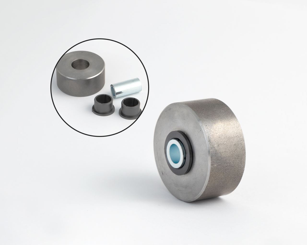 Lift table spare part - Wheel set (Steel) Ø55/20x25 hub