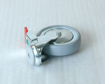 Lift table spare part - Castor, swivel, brake Ø125